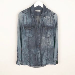 Blank NYC denim button down shirt